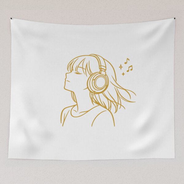 Item preview,  Lo‑Fi Listener (Girl) designed and sold by KungPowUnicorn.