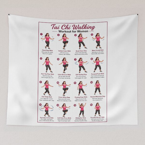 Item preview, Tai Chi Walking Workout For Women, Tai Chi Walking Chart For Women, Tai Chi Walking Workout Gift For Mom Sister Grandma designed and sold by HerBertTeee.
