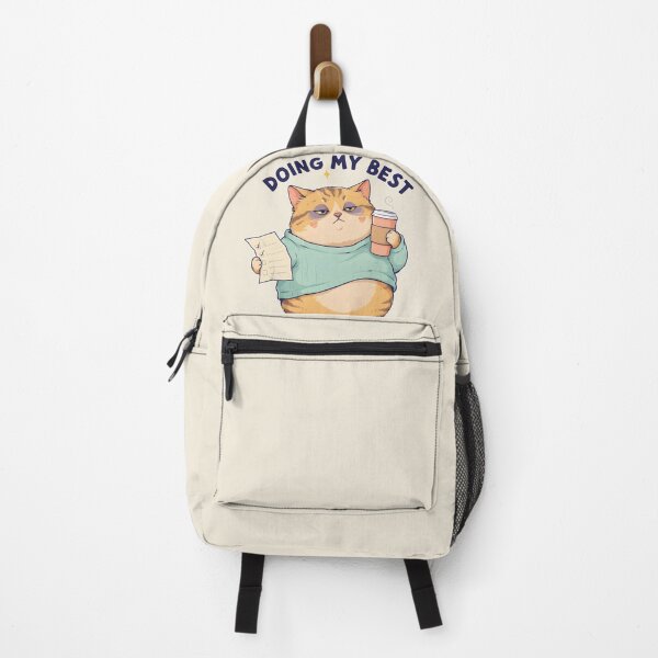 Item preview, Doing My Best Cat Shirt – Funny Tired Cat Meme Introvert T-Shirt & Sticker designed and sold by ZyxDes.