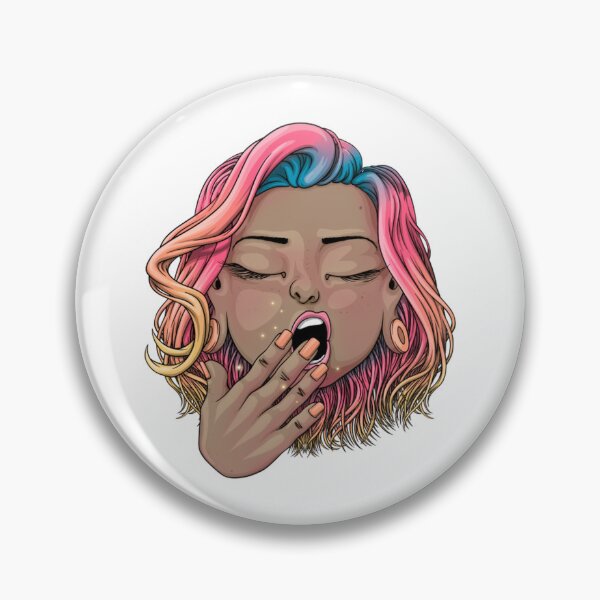 Artikelvorschau, Reva Prisma Gähnendes Gesicht Müdes Morgen-Emoji-Kunst entworfen und verkauft von Loviillustratio.
