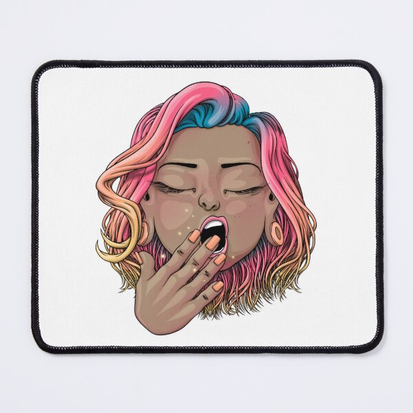 Item preview, Reva Prisma Bostezando Cara Cansada Mañana Emoji Arte designed and sold by Loviillustratio.