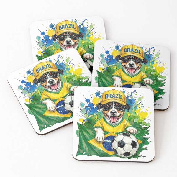 Item preview, Brazilian terrier World Cup Brazil Suppawter designed and sold by The Suppawters.