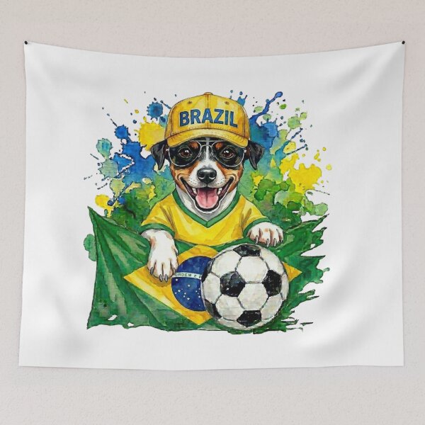 Item preview, Brazilian terrier World Cup Brazil Suppawter designed and sold by The Suppawters.
