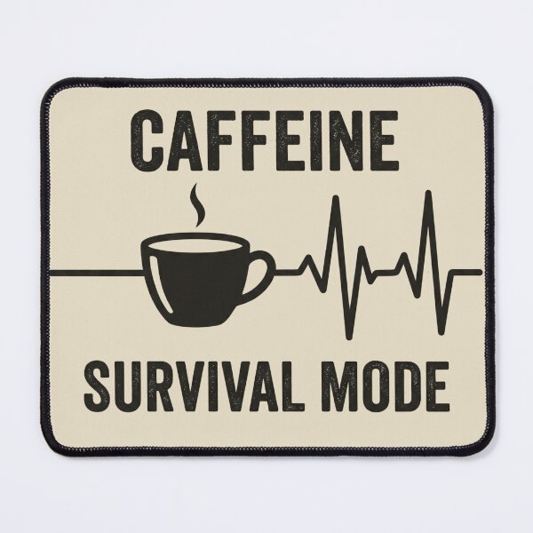 Item preview, Caffeine Survival Mode designed and sold by dudelinart.