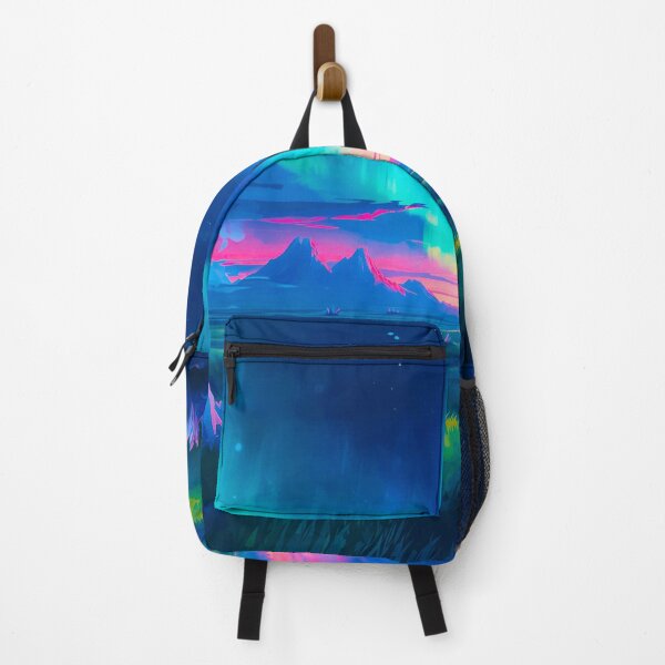Item preview, Aurora Crystal Plains Alien Watercolor Landscape designed and sold by Luminous Wilds.