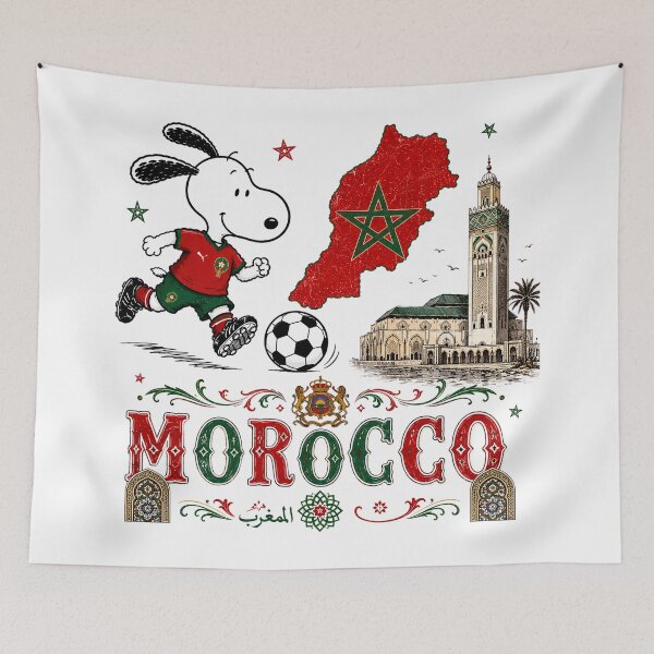 Item preview, Snoopy Morocco Team World Cup 2026 designed and sold by Har-vee.