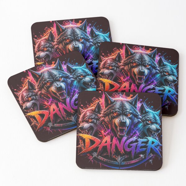 Item preview,  Three Angry Wolves Danger Gaming Logo designed and sold by AgnesB77.