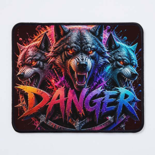 Item preview,  Three Angry Wolves Danger Gaming Logo designed and sold by AgnesB77.