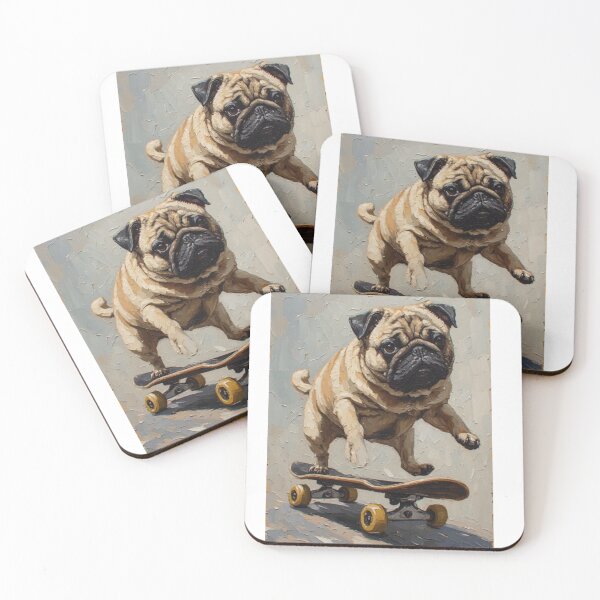 Item preview, Pugtastic skater designed and sold by fadeinkstudio.