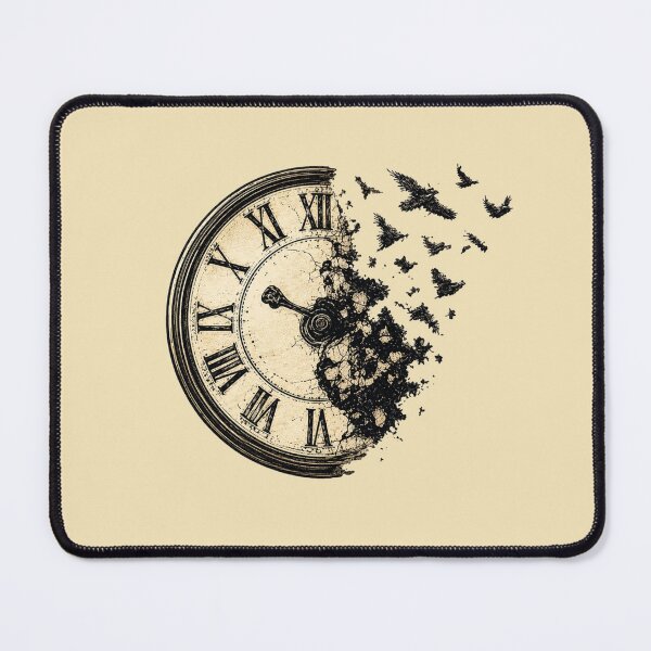 Item preview, Abstract Dissolving Antique Clock Time Art designed and sold by GoldenPetalAma.