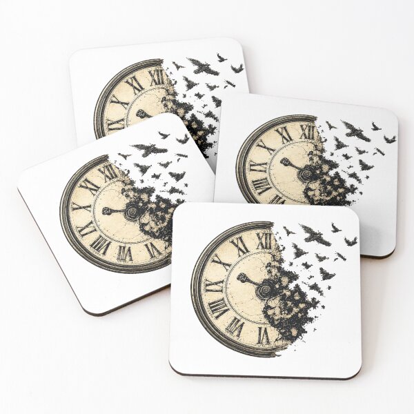 Item preview, Abstract Dissolving Antique Clock Time Art designed and sold by GoldenPetalAma.