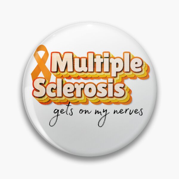 Item preview, Multiple Sclerosis Gets On My Nerves — Funny MS Awareness Orange Ribbon Gift designed and sold by DonnaRaine.