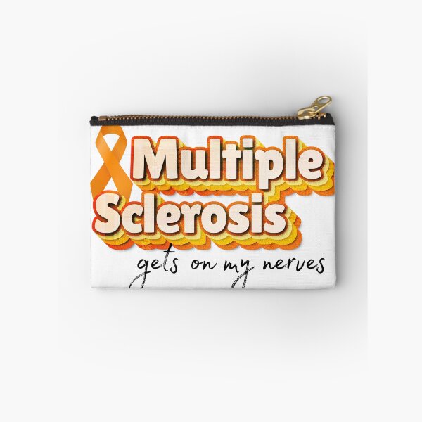 Item preview, Multiple Sclerosis Gets On My Nerves — Funny MS Awareness Orange Ribbon Gift designed and sold by DonnaRaine.