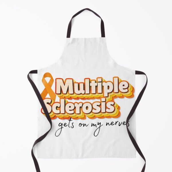 Item preview, Multiple Sclerosis Gets On My Nerves — Funny MS Awareness Orange Ribbon Gift designed and sold by DonnaRaine.