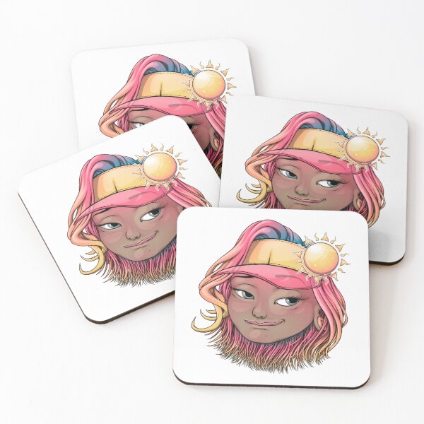 Item preview, It's Hot Reva Sun Visor Summer Emoji Art designed and sold by Loviillustratio.