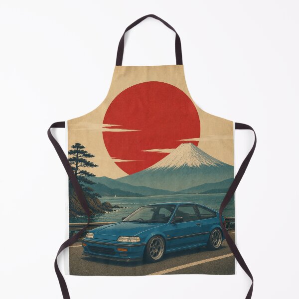 Item preview, Retro Japanese late-1980s compact hatchback inspired in blue designed and sold by Traceursniper.