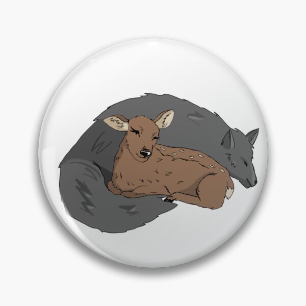 Item preview, Wolf and deer/doe sticker designed and sold by Parisproduced.