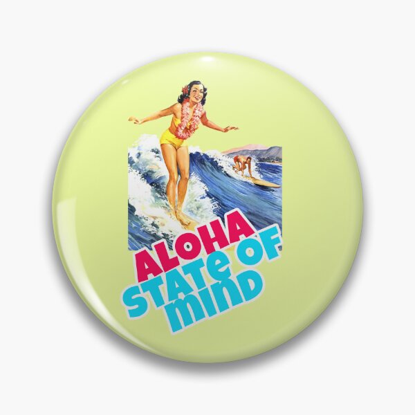 Item preview, Aloha State of Mind Vintage Surfing Quote designed and sold by Mauswohn.
