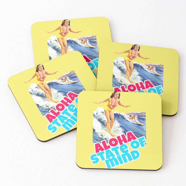 Item preview, Aloha State of Mind Vintage Surfing Quote designed and sold by Mauswohn.