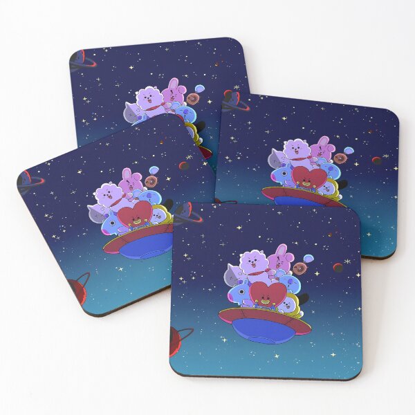 Item preview, Chibi Anime Friends Cosmic Voyage - Kawaii UFO Outer Space Sticker designed and sold by Billy Morfo™.