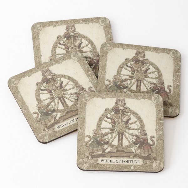 Item preview, Wheel of Fortune - Tarot Cat designed and sold by PictorialWhimsy.