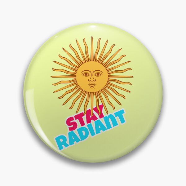 Item preview, Stay Radiant Vintage Sun Motivational Quote designed and sold by Mauswohn.