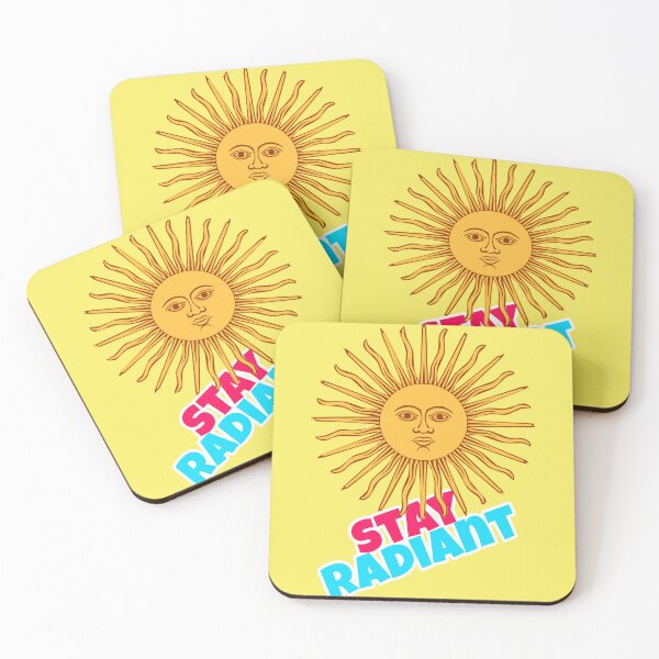 Item preview, Stay Radiant Vintage Sun Motivational Quote designed and sold by Mauswohn.
