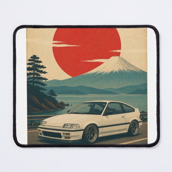 Item preview, Retro Japanese late-1980s compact hatchback inspired white designed and sold by Traceursniper.