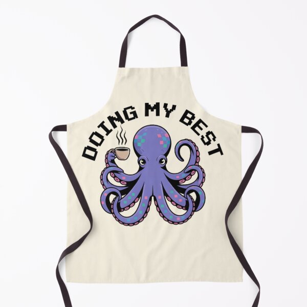 Item preview, Doing My Best Octopus Shirt Coffee – Cute Funny Overwhelmed Anxiety Meme designed and sold by ZyxDes.