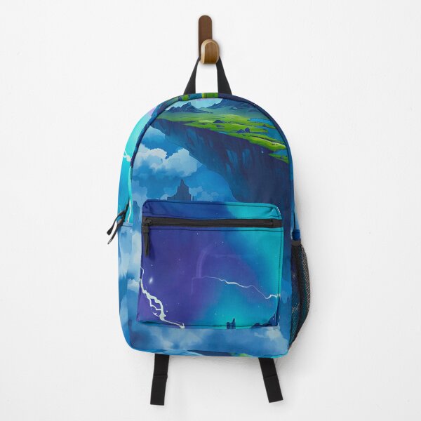 Item preview, Stormspire Plateau Watercolor Alien Landscape designed and sold by Luminous Wilds.