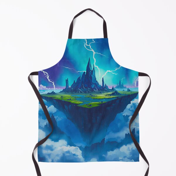 Item preview, Stormspire Plateau Watercolor Alien Landscape designed and sold by Luminous Wilds.