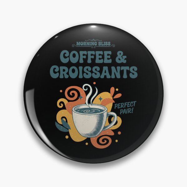 Item preview, Breakfast Morning Bliss Coffee And Croissants designed and sold by LuminOrb.