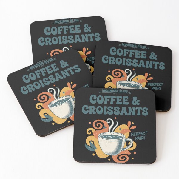 Item preview, Breakfast Morning Bliss Coffee And Croissants designed and sold by LuminOrb.