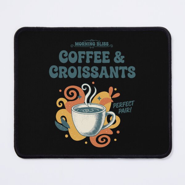 Item preview, Breakfast Morning Bliss Coffee And Croissants designed and sold by LuminOrb.