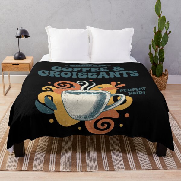 Item preview, Breakfast Morning Bliss Coffee And Croissants designed and sold by LuminOrb.