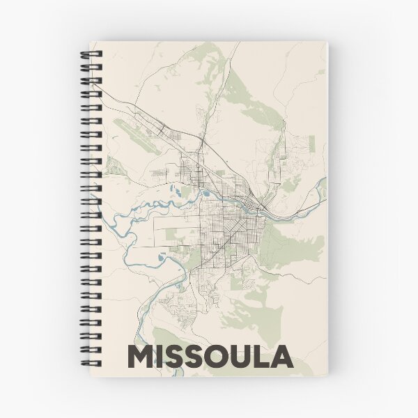 Item preview, Missoula Map designed and sold by MapsNerd.
