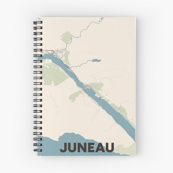 Item preview, Juneau Map designed and sold by MapsNerd.