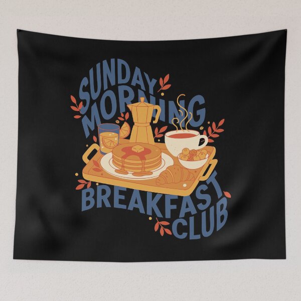 Item preview, Breakfast Sunday Morning Breakfast Club Funny designed and sold by LuminOrb.