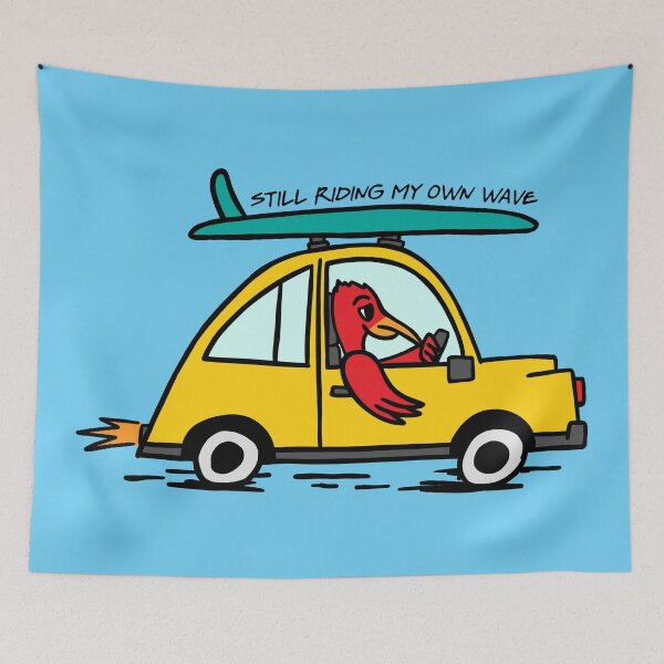 Item preview, Still Riding My Own Wave designed and sold by RetroChunky®.