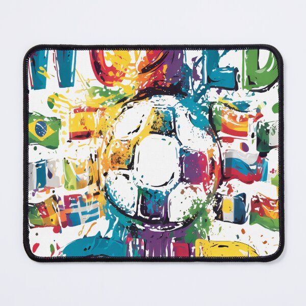 Item preview, Colorful World Cup Football Art designed and sold by Ekracreatives.