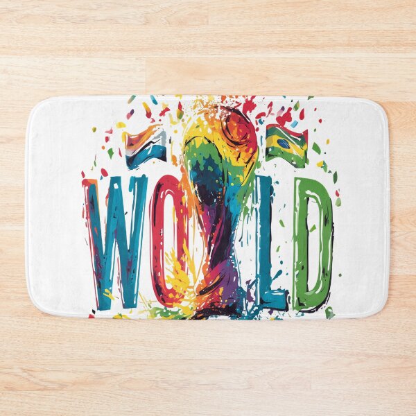 Item preview, Colorful World Cup Football Art designed and sold by Ekracreatives.