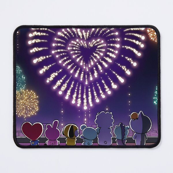 Item preview, Romantic Fireworks Heart Over City - Kawaii Nightscape Skyline Sticker designed and sold by Billy Morfo™.