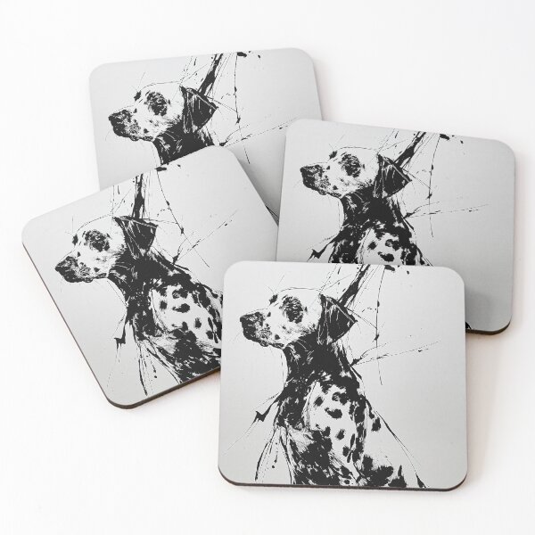 Item preview, Splattered Dalmatian Portrait designed and sold by lautir.