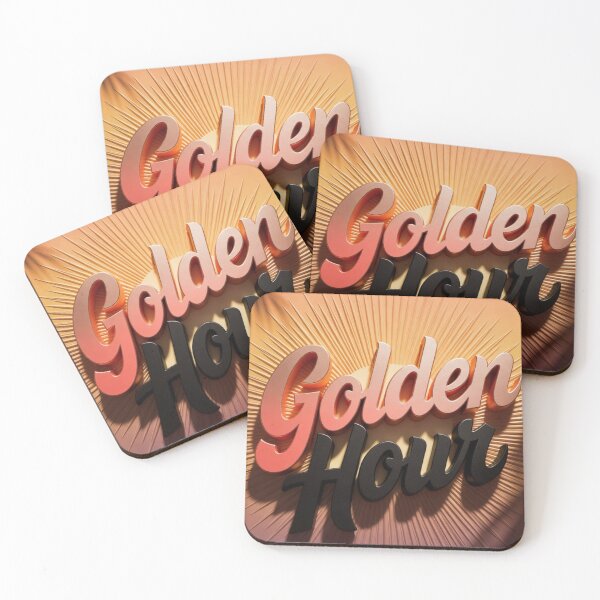 Item preview, Golden Hour Typography Sunburst Art Print designed and sold by IntelliMindDesigns.