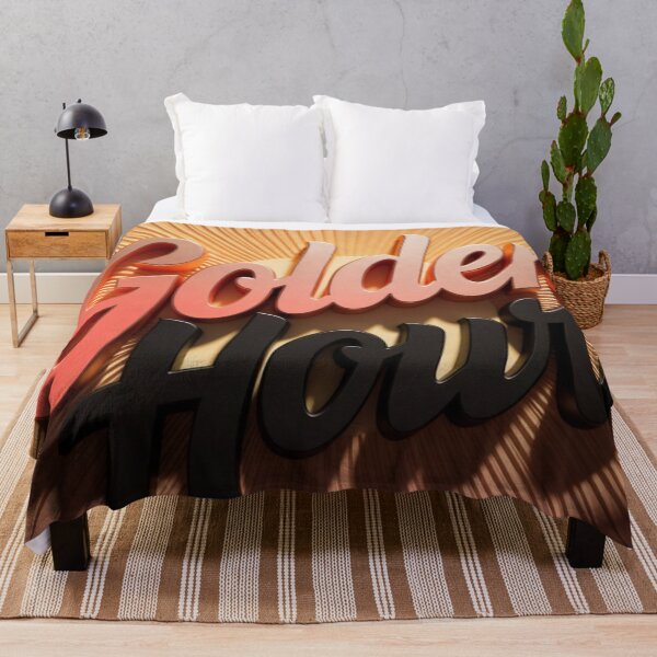 Item preview, Golden Hour Typography Sunburst Art Print designed and sold by IntelliMindDesigns.