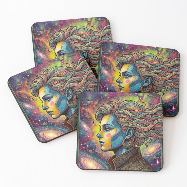 Item preview, Cosmic Goddess: Vintage Sci-Fi Fantasy Print - Psychedelic Universe designed and sold by WheresMyMojo.