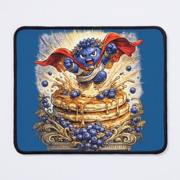 Item preview, Superhero Blueberry Pancake Breakfast Funny Fantasy Fruit Design designed and sold by irfanshikh.
