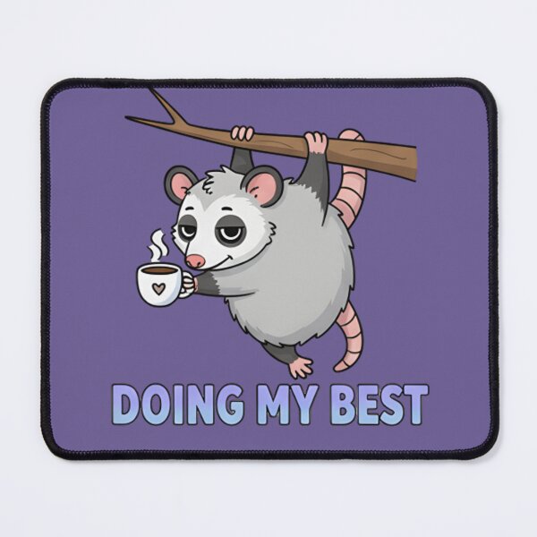 Item preview, Doing My Best Possum Shirt – Funny Tired Possum Meme T-Shirt & Sticker designed and sold by ZyxDes.