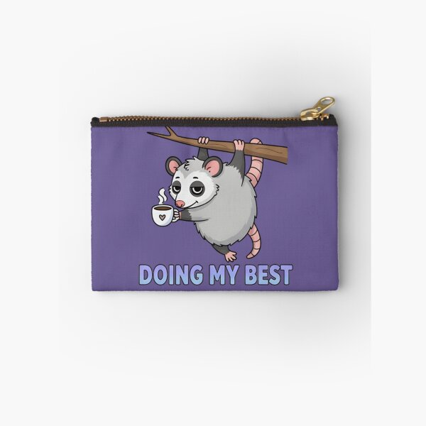 Item preview, Doing My Best Possum Shirt – Funny Tired Possum Meme T-Shirt & Sticker designed and sold by ZyxDes.