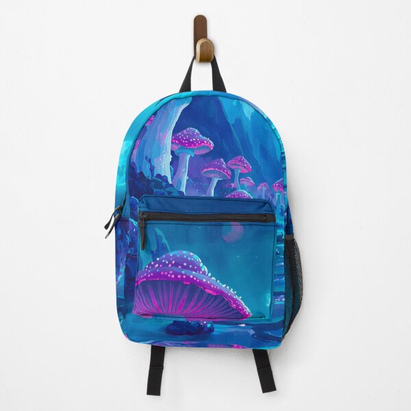Item preview, Moonlit Fungal Valley Alien Watercolor Landscape designed and sold by Luminous Wilds.